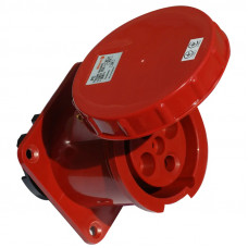 Розетка силова стаціонарна (врізна), РС-334, 3P+PE, 63А, IP54