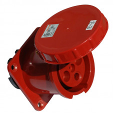 Розетка силова стаціонарна (врізна), РС-335, 3P+PE+N, 63А, IP54