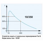 Обмежувач імпульсної перенапруги УЗІП, 1P+N, тип В (40-65кA)