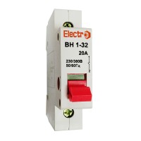 Вимикач навантаження модульний, ВН1-32, 1п, 125A