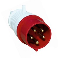 Вилка силова переносна, РС-015, 3P+PE+N, 16А