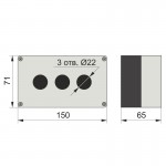 Корпус Н9-3 (3-місний) жовтий Корпус Н9-3 (3-місний) жовтий