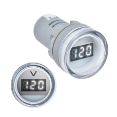 Індикатор вольтметр, AD22V, 12-500В, білий