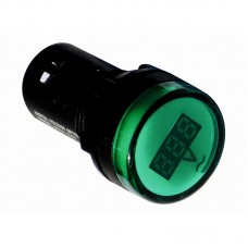 Індикатор вольтметр, AD22V, 12-500В, зелений