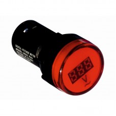 Індикатор вольтметр, AD22V, 12-500В, червоний