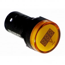 Індикатор вольтметр, AD22V, 12-500В, жовтий